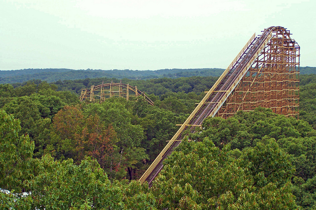 thrill rides at silver dollar city