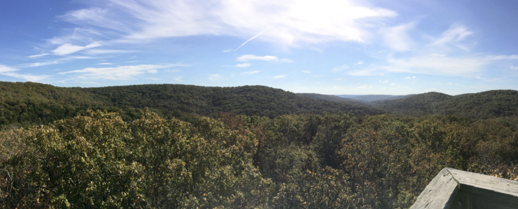 Lookout tower at talking rocks cavern